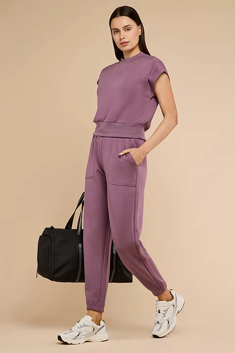 أر أند بي Solid Joggers with Drawstring Waist
