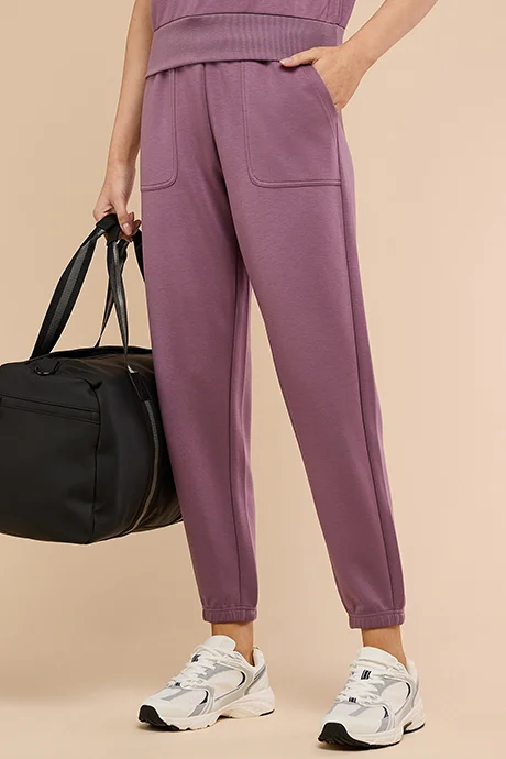 أر أند بي Solid Joggers with Drawstring Waist