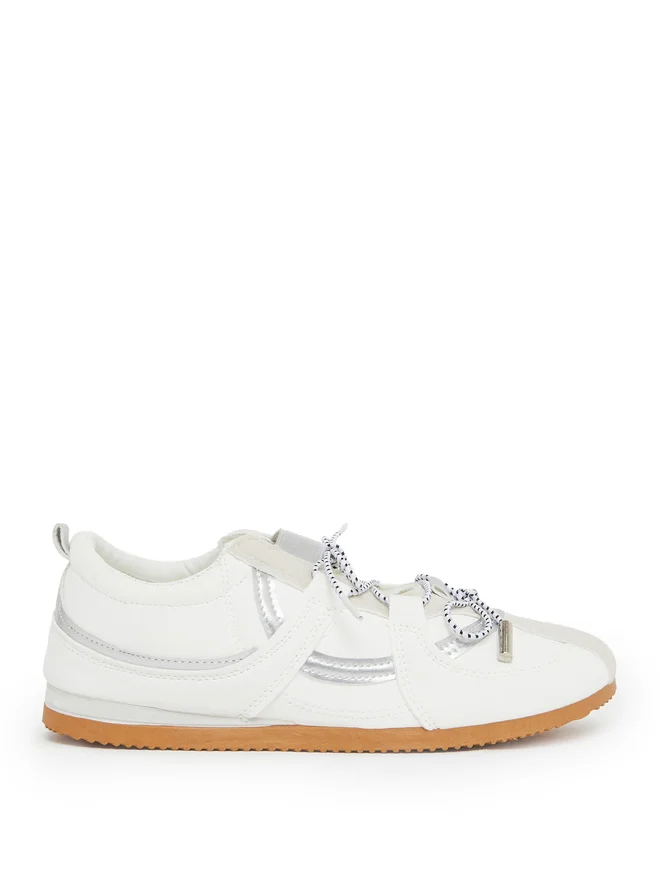 Solid Lace-Up Sneakers