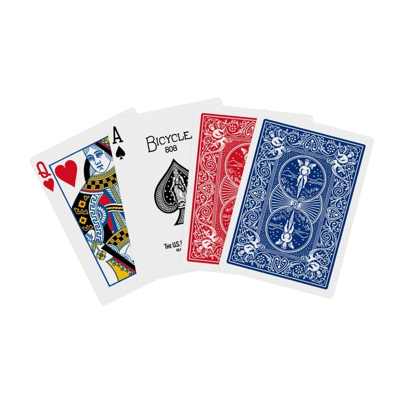 Bicycle Standard Playing Cards, Standard Poker Size Deck of Cards, Red & Blue (2 Pack), Classic Cards for Poker, Blackjack, Family Game Night & Card Games, Fun for All Ages - Image 4