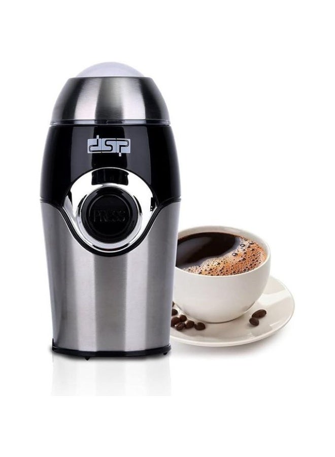 دي اس بي مطحنة قهوة قوية من الفولاذ المقاوم للصدأ بقدرة 200 واط - DSP KA3001 مزودة بقفل أمان - Image 1