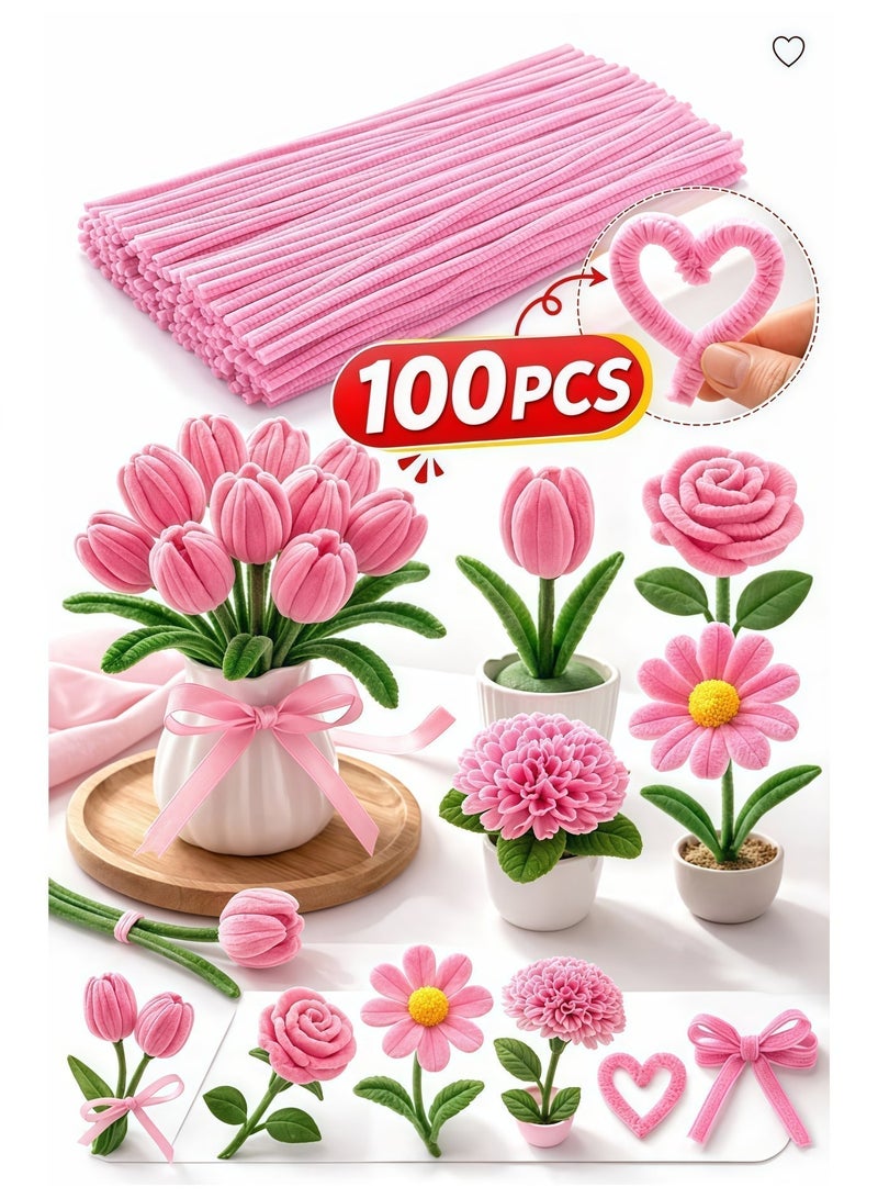 BlueHole 300PCS Colorful Pipe Cleaners Chenille Stems 30CM Soft Craft Sticks Flexible DIY Art Supplies for Kids Flowers Decorations School Projects - Image 5