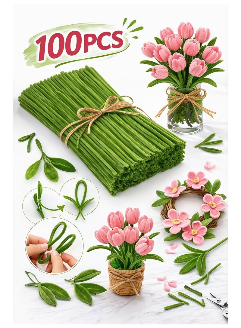 BlueHole 300PCS Colorful Pipe Cleaners Chenille Stems 30CM Soft Craft Sticks Flexible DIY Art Supplies for Kids Flowers Decorations School Projects - Image 4