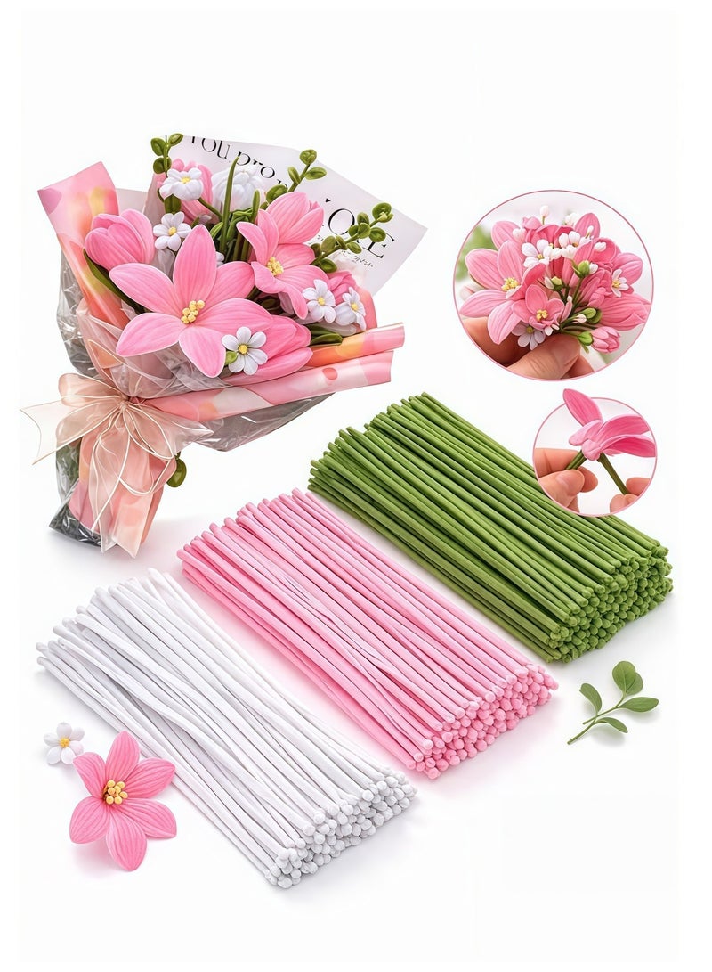 BlueHole 300PCS Colorful Pipe Cleaners Chenille Stems 30CM Soft Craft Sticks Flexible DIY Art Supplies for Kids Flowers Decorations School Projects - Image 2
