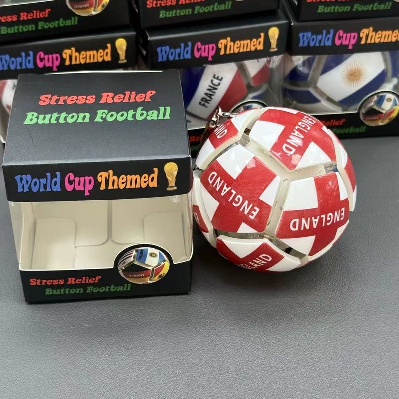 2026 World Cup Football Toy Stress Relief Keychain with LED Light - Image 1