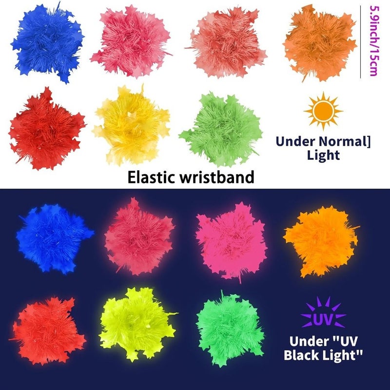 Glow In The Dark Wristbands 5pcs Neon Party Supplies Night Festival Glowing Decorations - Image 3