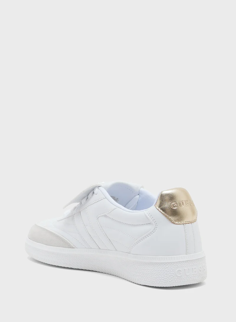 جس Lace Up Low Top Sneakers