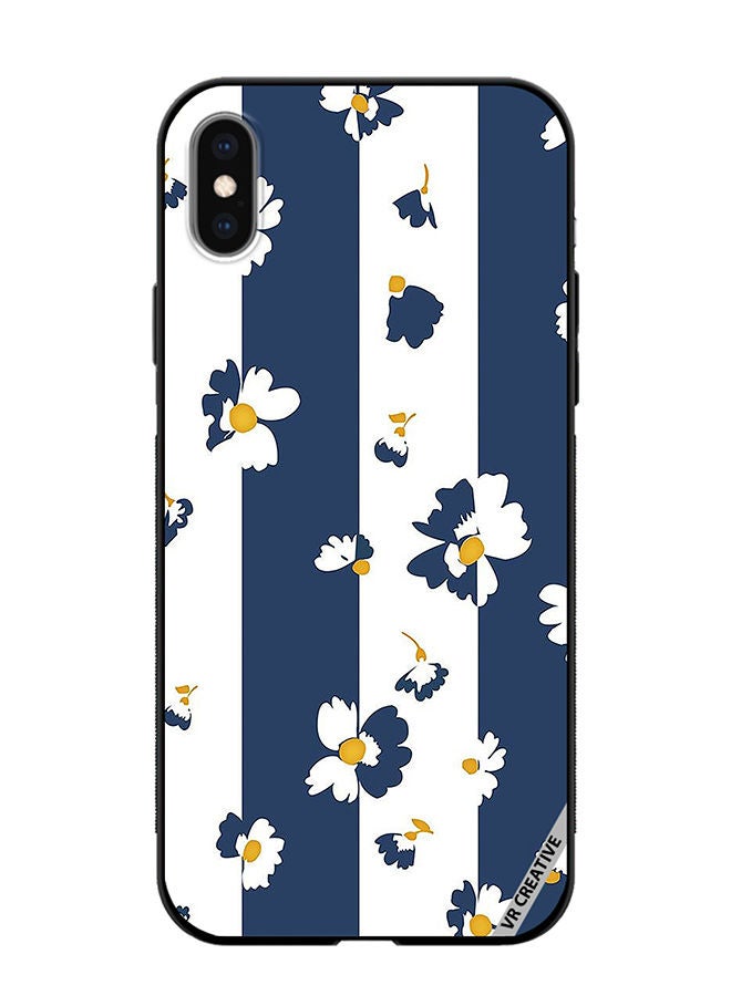 Protective Case Cover For Apple iPhone XS Max Flowers Design Multicolour