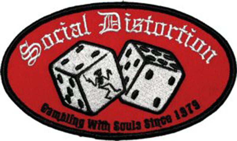 CD Visionary Application Social Distortion Logo Patch Red