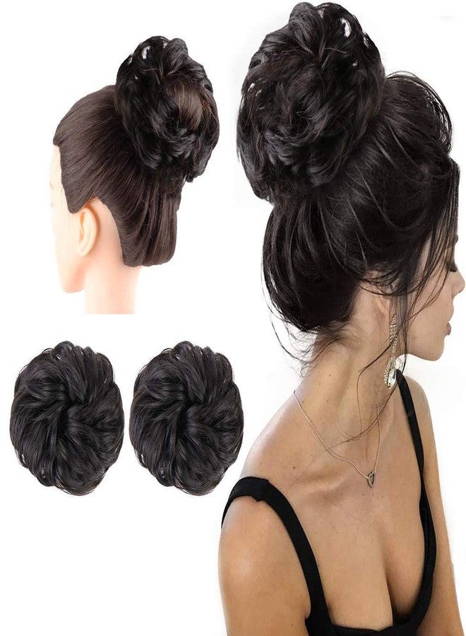 BeatStock 1 PCS Womens Hair Bun in Black color - Image 2