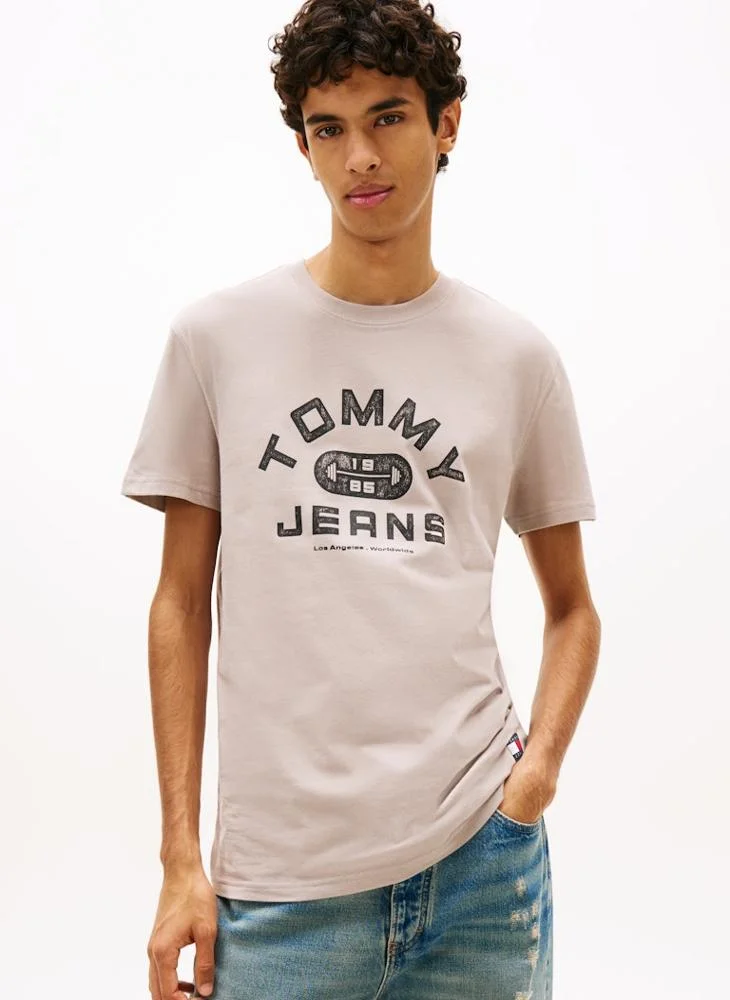 Graphic Crew Neck Jersey T-Shirt