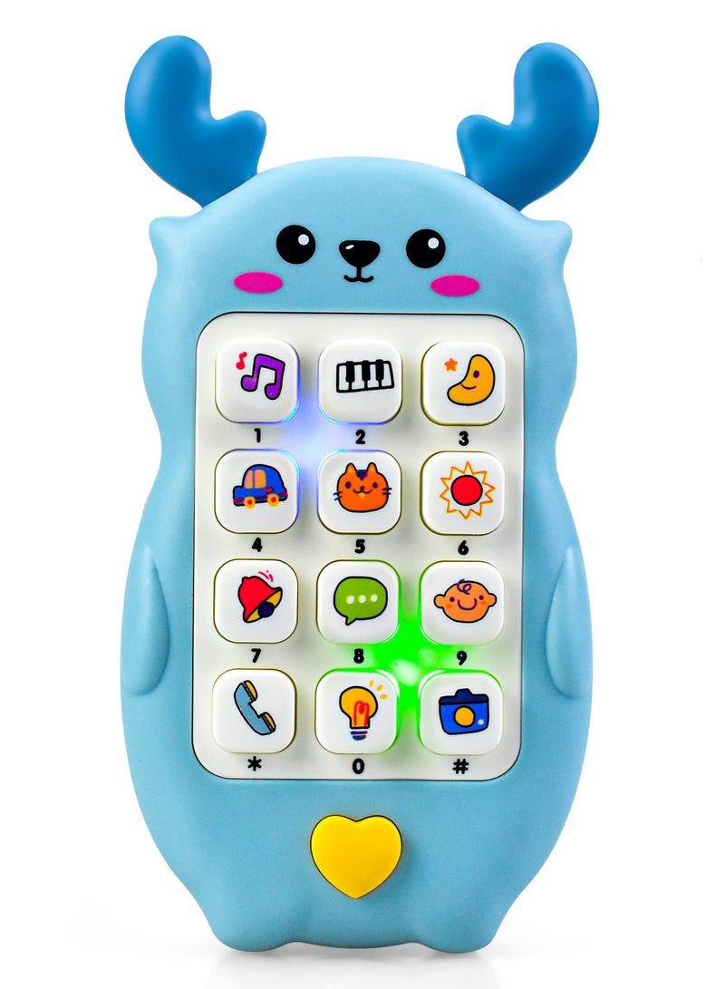 Toy Phone for Toddlers, Educational Baby Phone for Ages 1-6, Sensory Learning Toy for 6-12 Months, Perfect Gift for Boys and Girls, Ideal for Newborns and Young Children. - Image 1