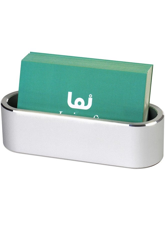 Leicraft Aluminum Business Card Holder Display Office Business Card Stand Name Card Display Organizer for Desk - Image 1
