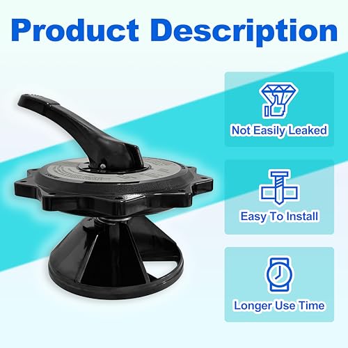 MULAN SPX0715BA3 Key Cover and Handle Assembly Compatible with Hayward Multiport Valves and Filters - Black - Image 3