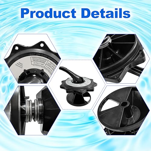 MULAN SPX0715BA3 Key Cover and Handle Assembly Compatible with Hayward Multiport Valves and Filters - Black - Image 5