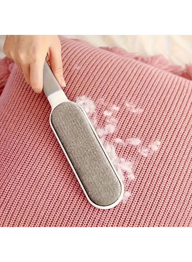 Gray Double Sided Reusable Lint Brush Electrostatic Pet Hair Remover For Clothing Sofa Carpet - Image 1