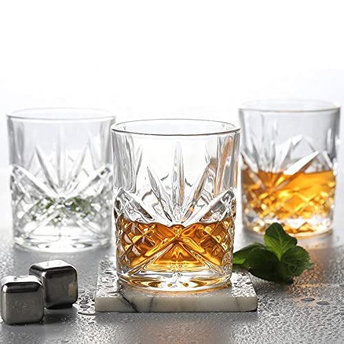 MARTVIA MARTVIA Crystal Whiskey Decanter Set, Hand Made Liquor Decanter Set with 6 Whiskey Glasses, Premium Whiskey Glasses Set for Men, Glasses Decanter Set for Liquor Alcohol Bourbon Whisky  - Image 3
