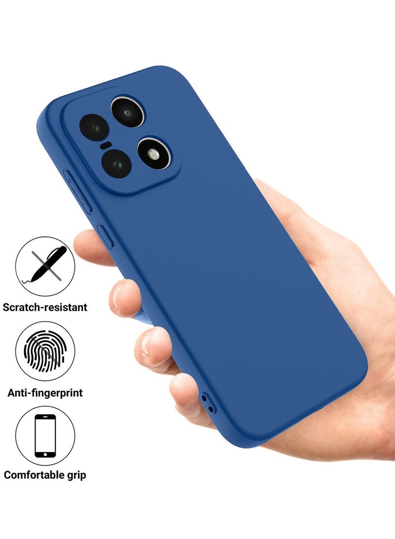 دبليو تيك غطاء حماية من السيليكون السائل الناعم لهاتف OnePlus 15 5G 2025 (MCRPSN) - أزرق بحري - Image 4