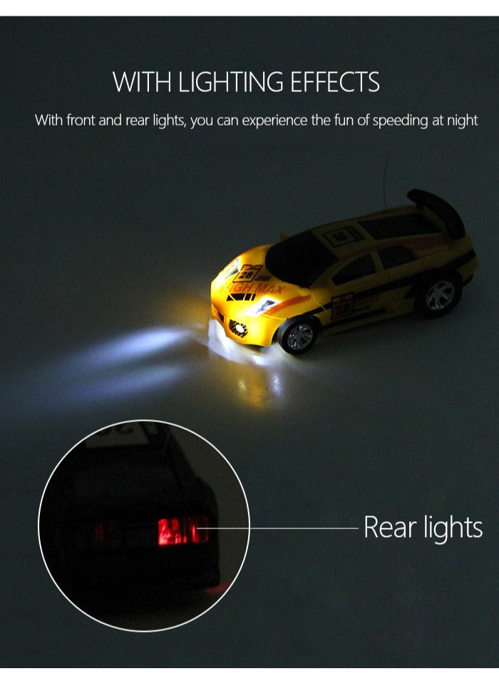 AROAQ سيارة RC صغيرة، سيارة سباق ميكرو بالتحكم عن بعد، سيارة سباق رياضية تعمل بالبطارية، لعبة سيارة سباق مع إضاءة للأطفال، (أخضر) - Image 4