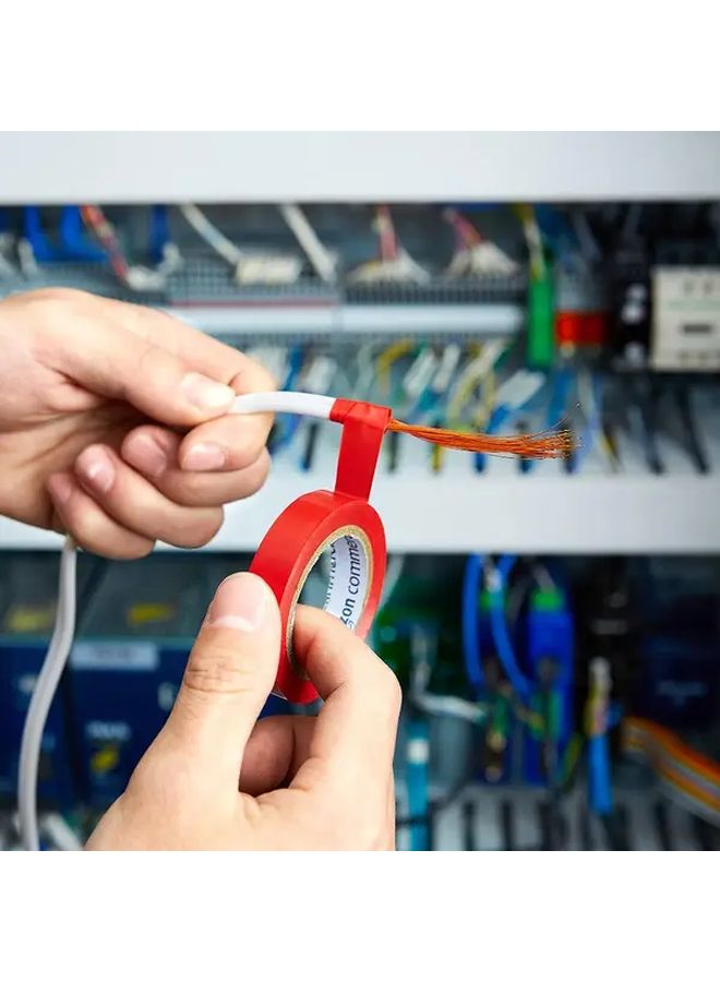 Black PVC Electrical Tape 2 Rolls 629.92 Inch Flexible for DIY Industrial Use - Image 4