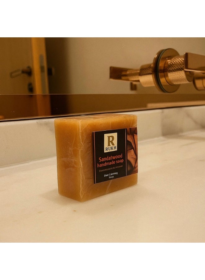 Sandalwood  Handmade Soap 100g – Moisturizing, Rejuvenating & Deep Cleansing Soap