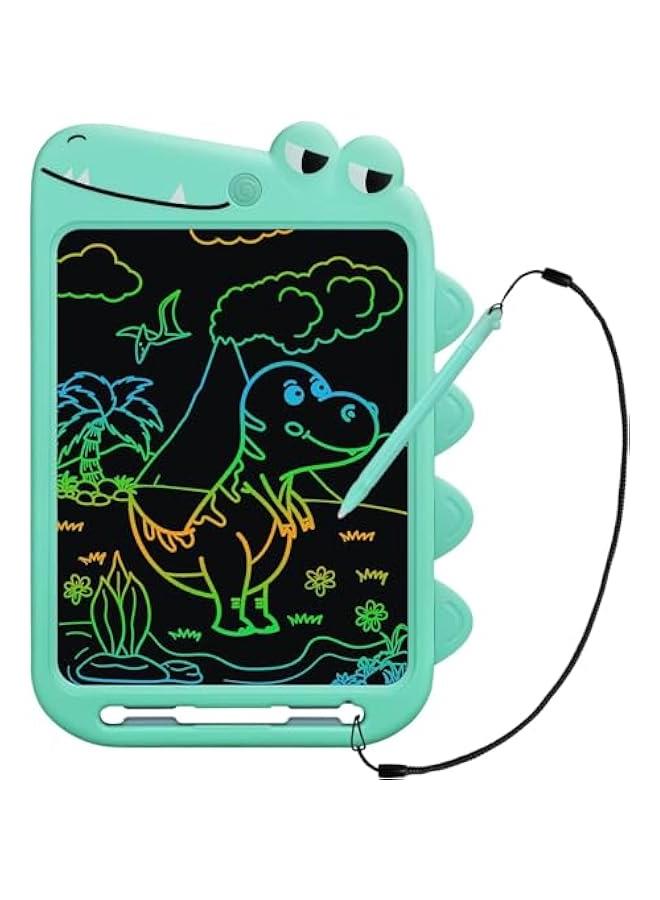 LCD Writing TabletChildren's Writing Board 10 InchDrawing PadDoodle Board with Erase Lock Function & Colorful ScreenToys Drawing Tablet (Crocodile) - Image 1