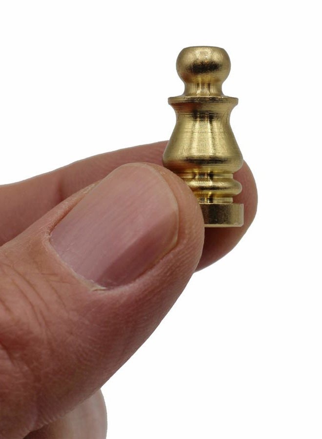 Creative Hobbies ELY505 Solid Brass Finial for Lamp Shades, 1 Inch Tall -Pack of 2 - Image 4