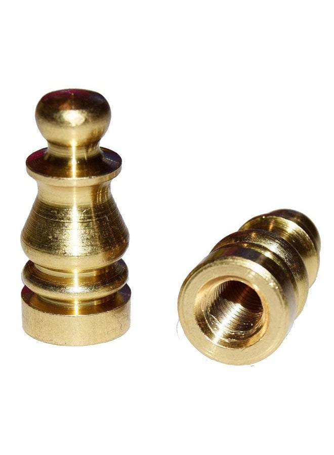 Creative Hobbies ELY505 Solid Brass Finial for Lamp Shades, 1 Inch Tall -Pack of 2 - Image 3