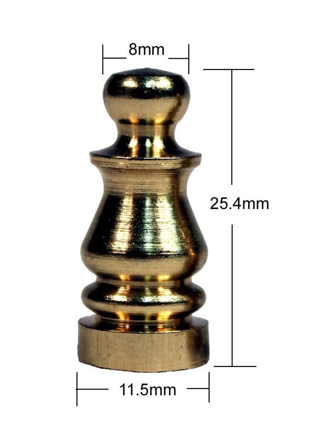 Creative Hobbies ELY505 Solid Brass Finial for Lamp Shades, 1 Inch Tall -Pack of 2 - Image 2