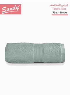 Sandy Sandy Bath Towel Premium Hotel Quality 100% Cotton Made in Egypt, Soft Quick Drying and Highly Absorbent (70x140 cm) - Pistachio  - Image 1