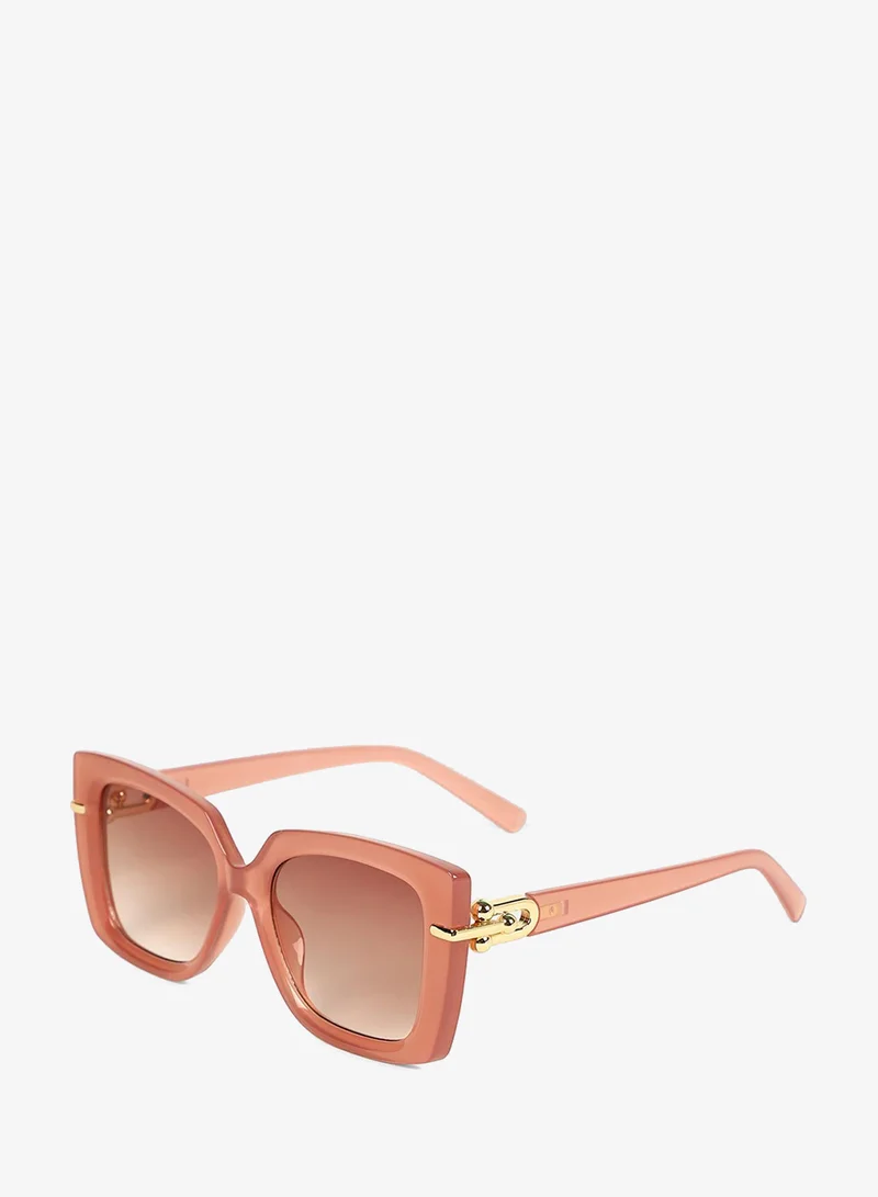 Haute Sauce  Polarized Full Rim Rectangle Sunglasses For Women for Women | Best Price UAE