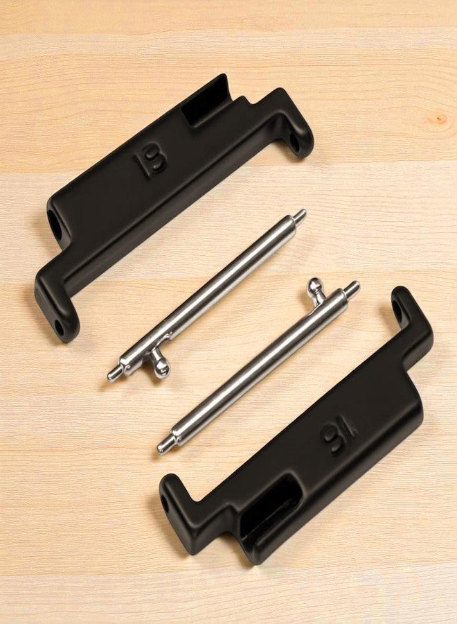 KH866 زوج واحد من محولات سوار الساعة المعدنية، موصل سوار الساعة، وصلة من الفولاذ المقاوم للصدأ، مناسبة لجميع المقاسات من 18 مم إلى 22 مم - Image 5