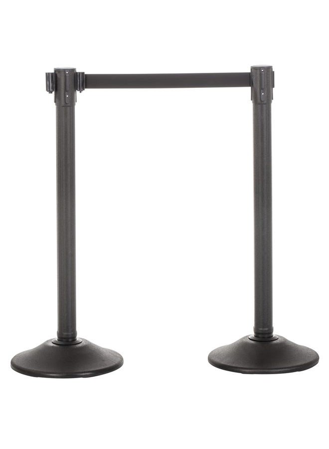 US Weight Sentry PLUS Stanchion with Extended 11-Foot Retractable Belt (2-Pack) - Image 1