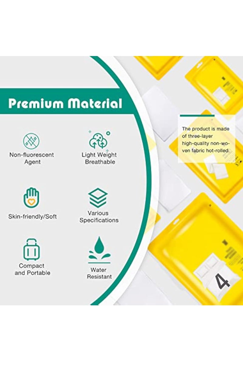 Arabest 8 Pack Travel Disposable Bedding Set, Disposable Bedding Sheets, Sheet for Business Travel Hotel Trip Outdoor Camping, 1 Quilt Covers, 1 Bed Sheet and 2 Pillow Cases, 2 Towel, 2 Bath Towel  - Image 2