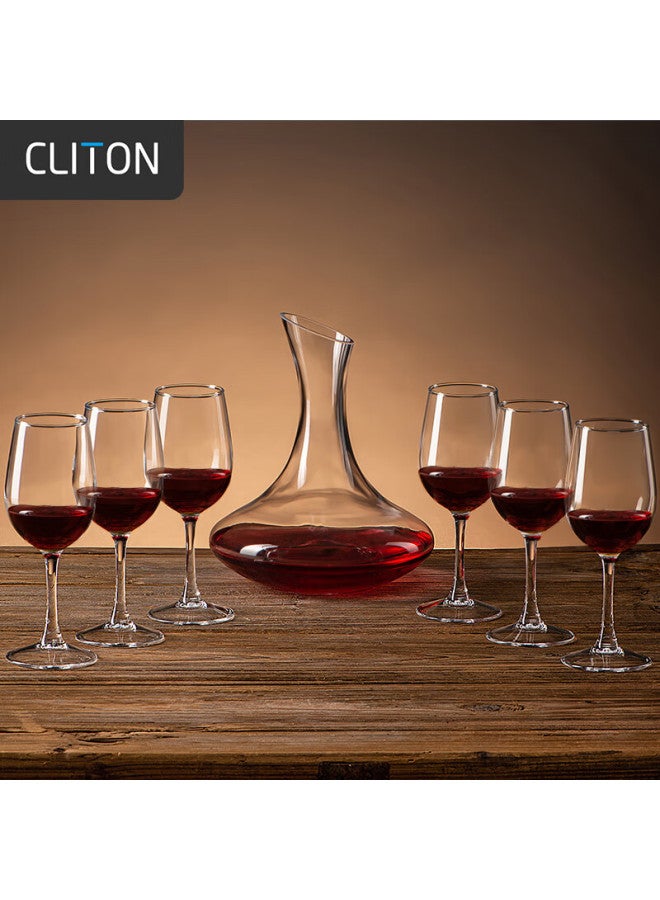 Cliton Wine Glass Set With Decanter, 10-piece Wine Accessories Set, Home Glass Wine Gl And Decanter H Style - Image 2