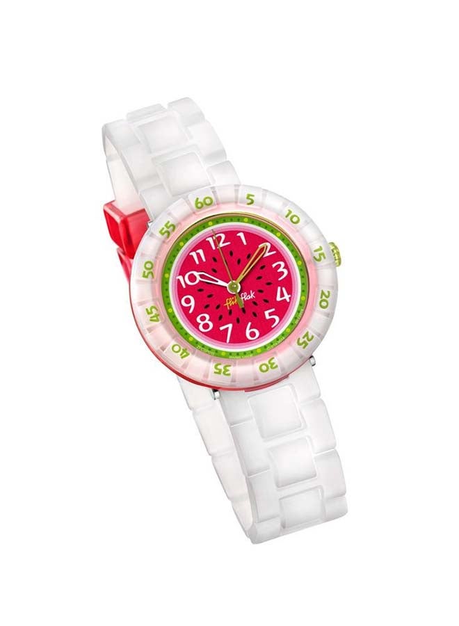 Swatch Kids Unisex Watermelon Shake Quartz Movement Water Resistant Wrist Watch - 25 Mm - Image 3