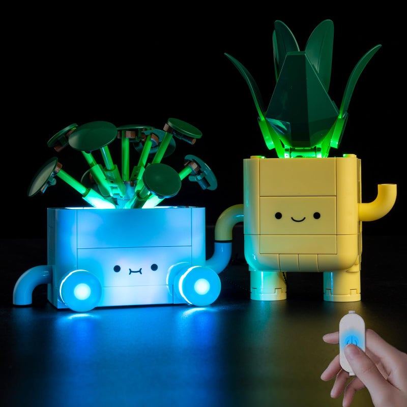 BrickSoul Upgrade Light Kit for Lego 10349 Happy Plants Building Set with ONOff Dimmer Switch Hidden Cable Tech Easy Install Lighting Set 10349 Set NOT Included - Image 3