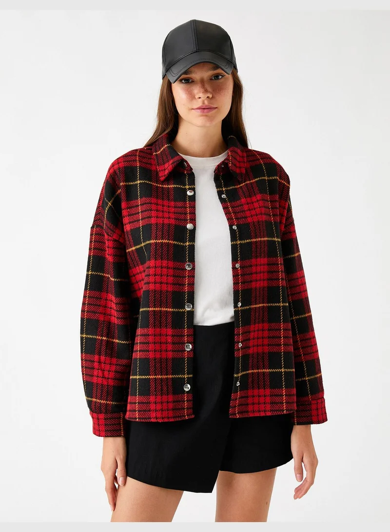 KOTON Shirt Jacket Long Sleeve