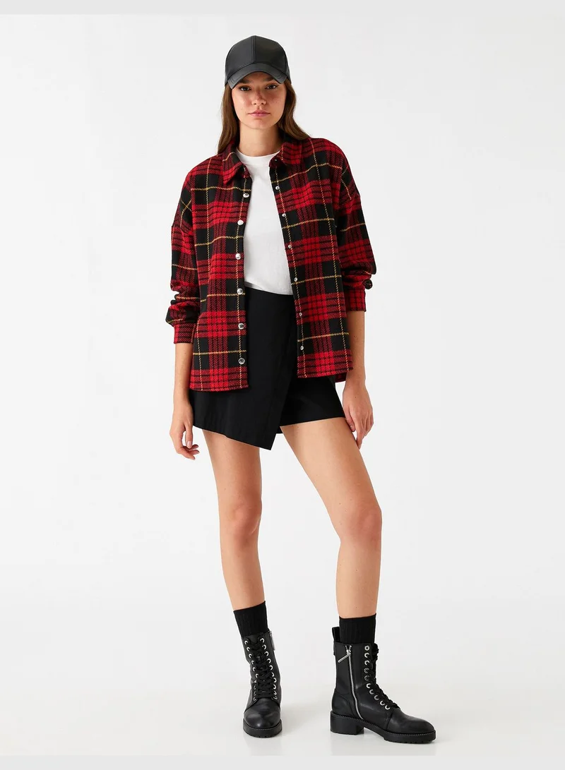 KOTON Shirt Jacket Long Sleeve
