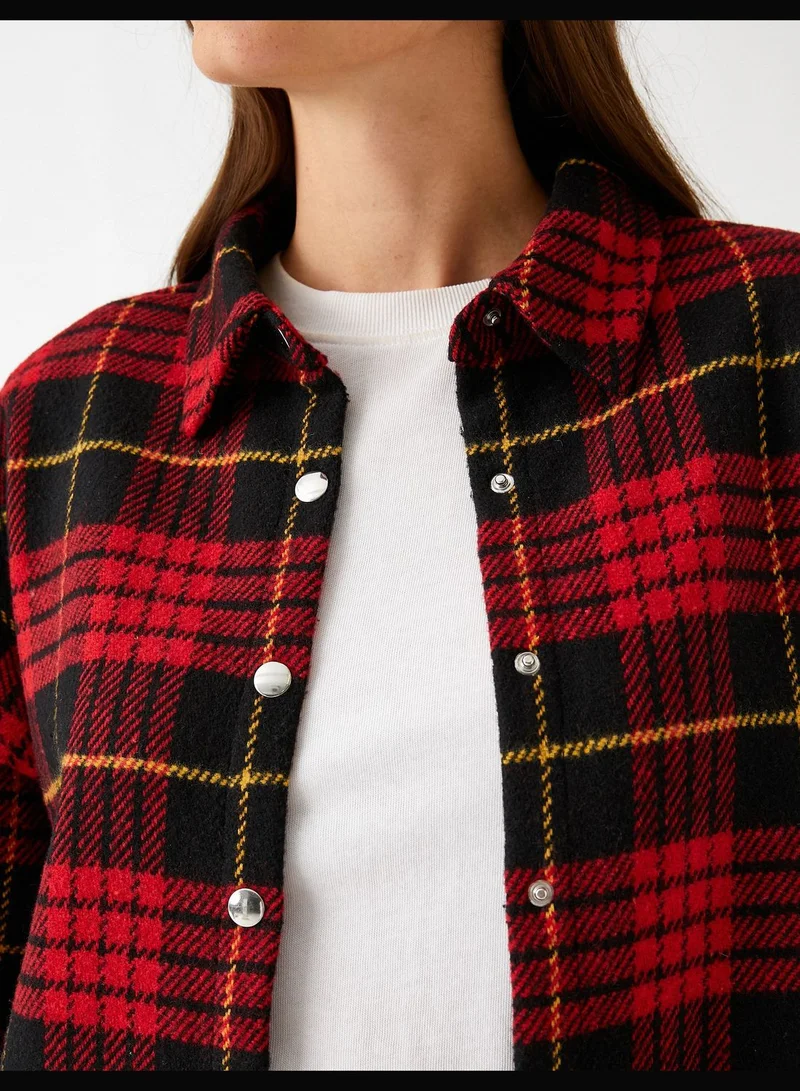 KOTON Shirt Jacket Long Sleeve