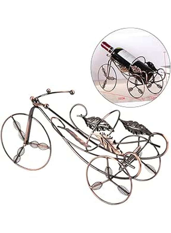 Black Iron Maple Leaf Wine Rack European Design Creative Storage Smooth Surface Sturdy Art Decor - Image 1