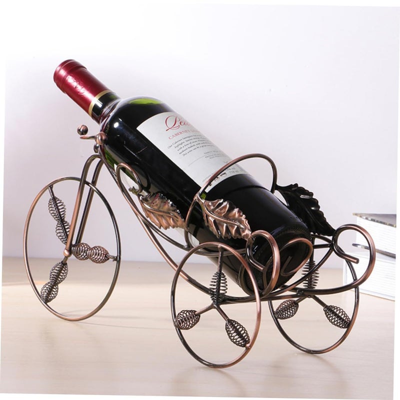 Black Iron Maple Leaf Wine Rack European Design Creative Storage Smooth Surface Sturdy Art Decor - Image 3