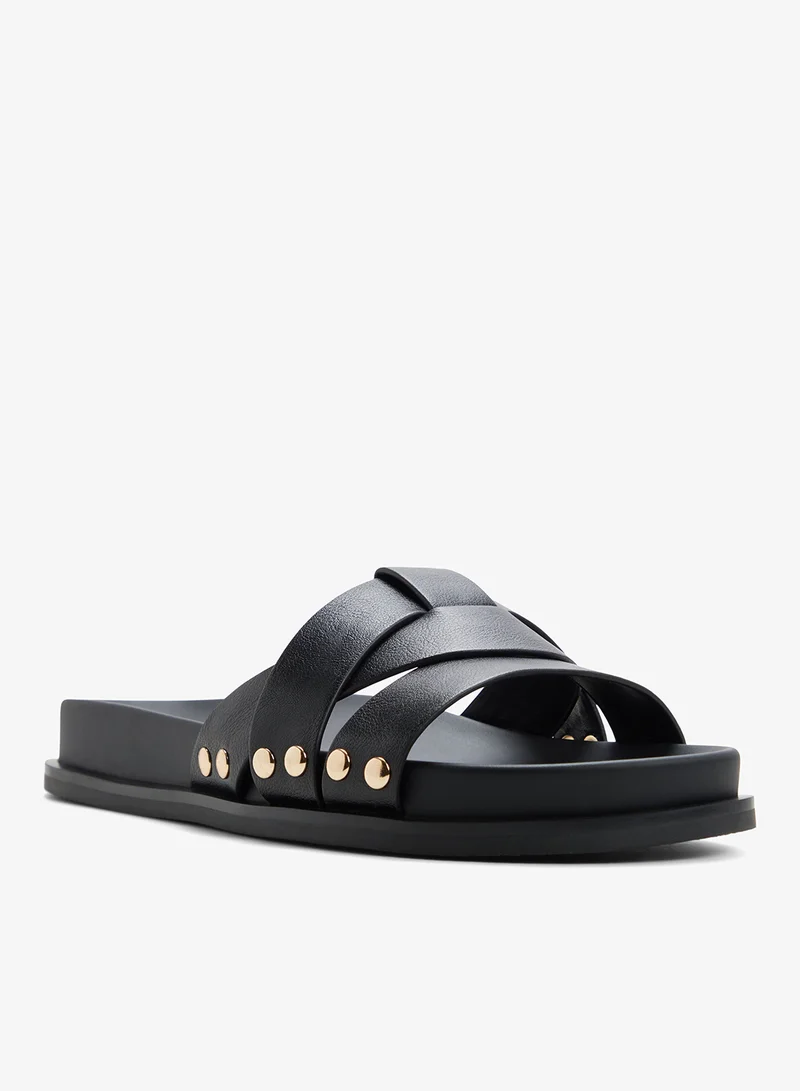 Call it Spring BLACK Oceeana Flat Sandals for Women | Best Price UAE