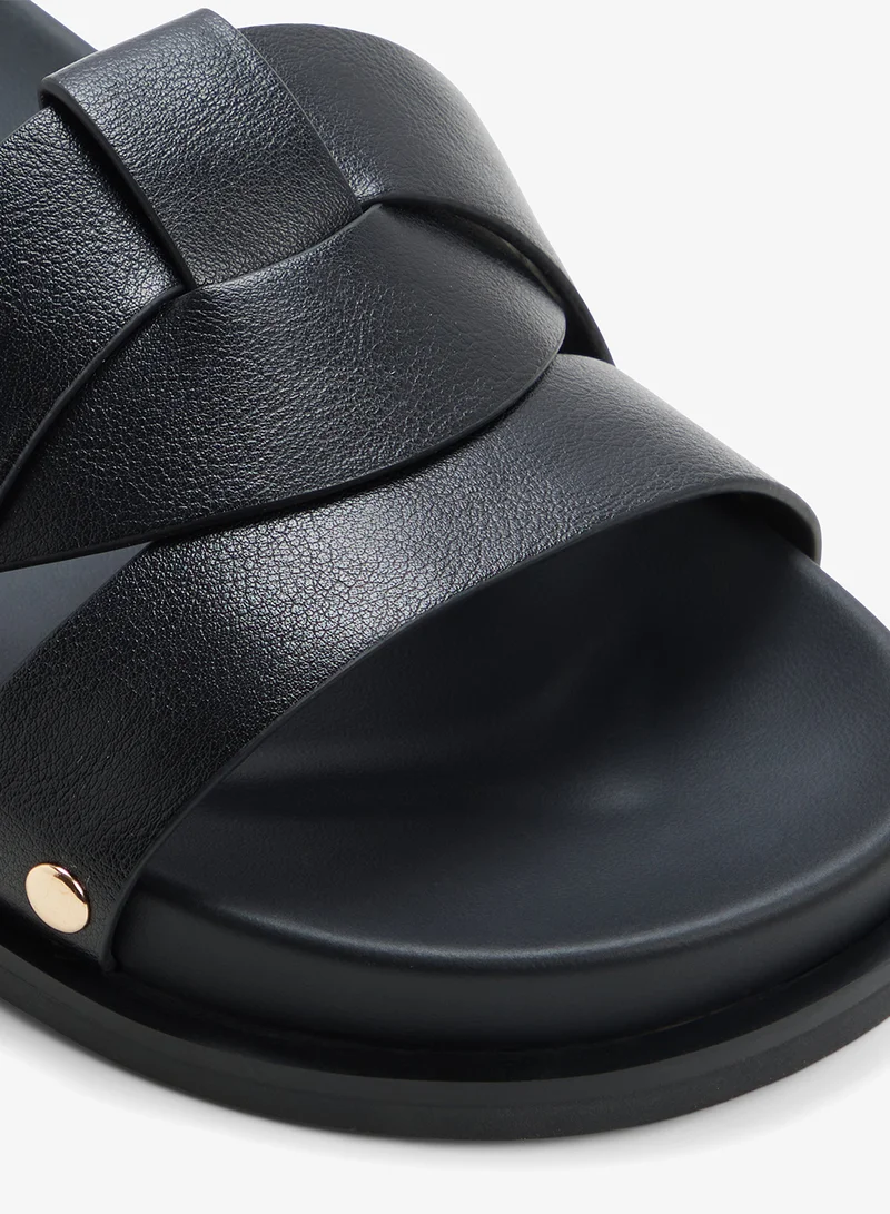 Call it Spring BLACK Oceeana Flat Sandals for Women | Best Price UAE