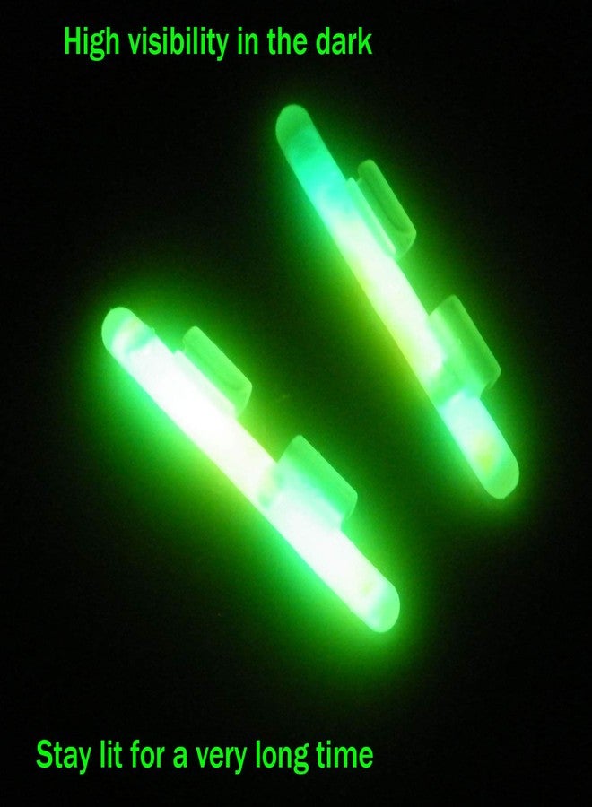 QualyQualy Clip-On Fishing Glow Sticks for Pole, Fishing Rod Tip Light Fishing Pole Light Sticks Bulk Kit 100 Pcs 20 Pcs - Image 2