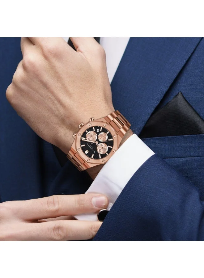 Sapphero  SAPPHERO Mens Watches Stainless Steel Quartz Watch for Men Waterproof Date Clock Fashion Business Wristwatch Gift for Men for Men | Best Price UAE