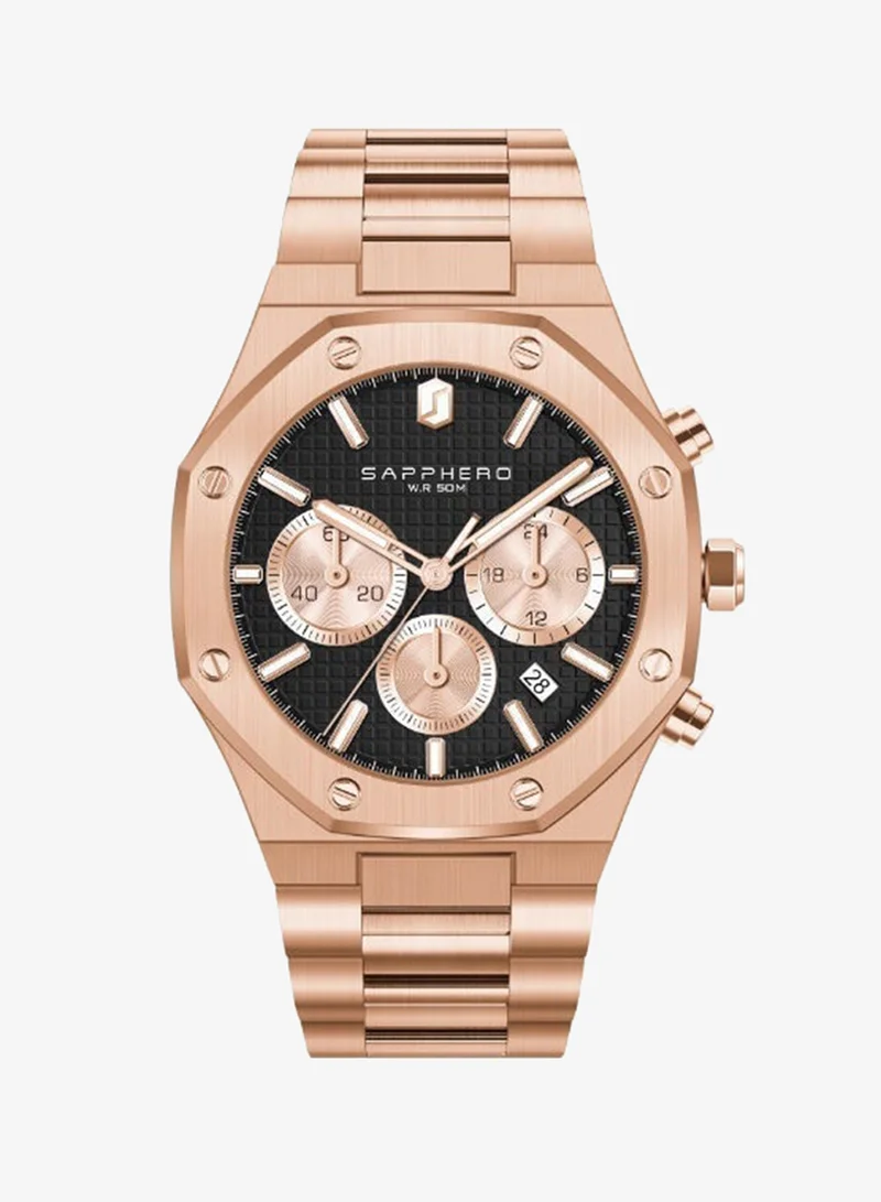 Sapphero  SAPPHERO Mens Watches Stainless Steel Quartz Watch for Men Waterproof Date Clock Fashion Business Wristwatch Gift for Men for Men | Best Price UAE