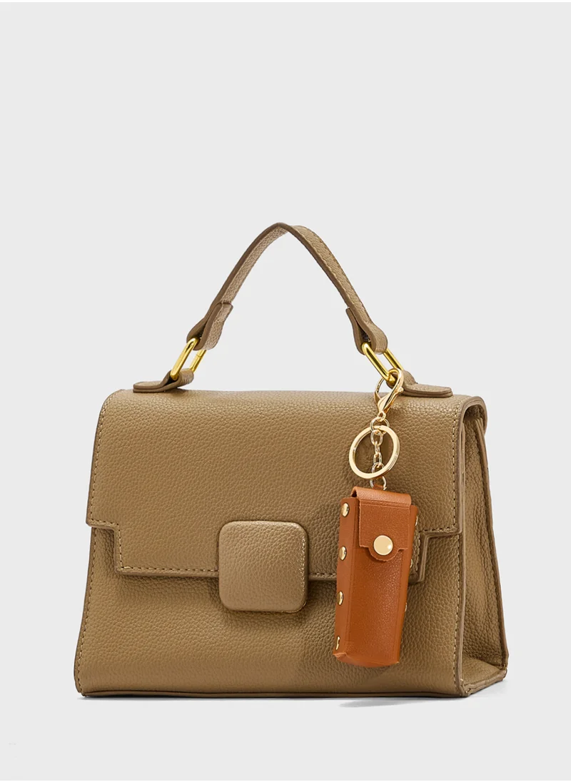 جينجر Snap Roll Mini Case Bag Charm