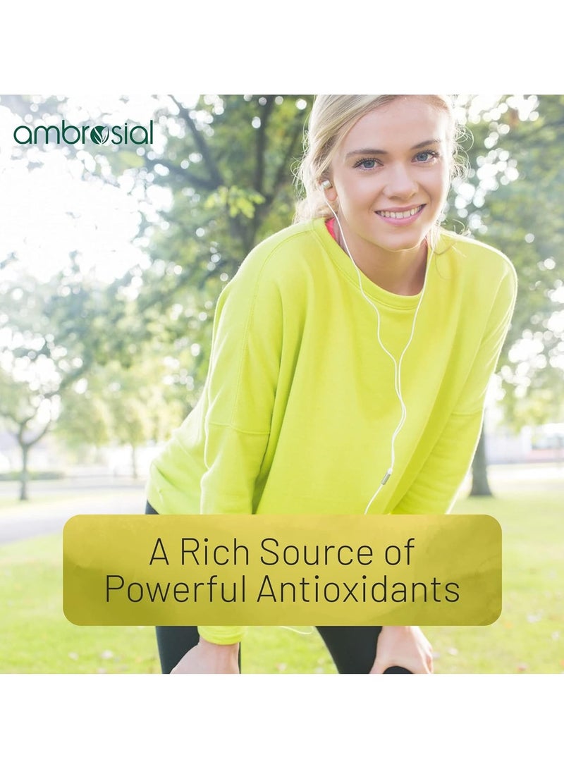 ambrosial Vitamin E 400 Iu Supports Healthy Heart, Skin, Eyes And Anti-Oxidant Health Pack of 2 - Image 3
