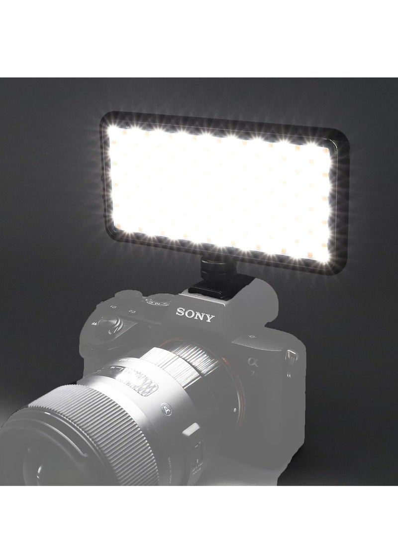 برو ميج مصباح فيديو احترافي LED PM-180B من PROMAGE (أسود) | 180 مصباح LED | سطوع ودرجة حرارة لون قابلة للتعديل | بطارية قابلة لإعادة الشحن | صغير الحجم لكاميرات DSLR  - Image 3